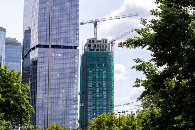 Budowa wież "Towarowa Towers" zdjęcia maj 2023 maj 2023