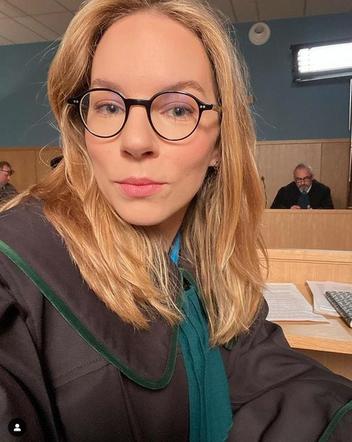 M jak miłość na planie. Sylwia (Hanna Turnau), Adam Werner (Jacek Kopczyński)