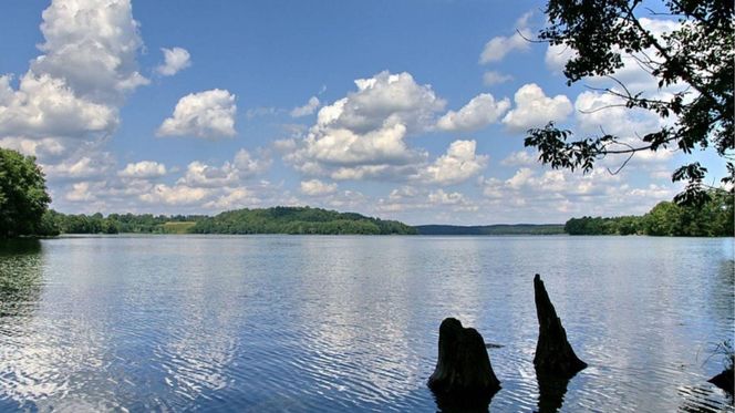 Jezioro Hańcza w woj. podlaskim