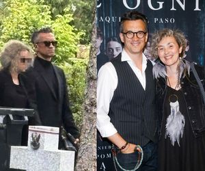 Michał Czernecki z nową partnerką (?) na pogrzebie Joanny Kołaczkowskiej. Szli za ręce, w tle rozwód