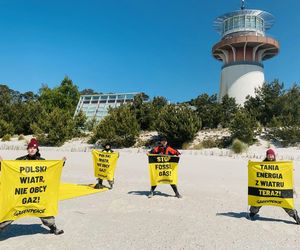Akcja Greenpeace nad Bałtykiem. Aktywiści mają apel do prezydenta