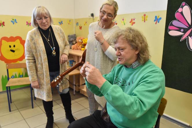 Niewidomy Grzegorz Dudziński uczył widzących 