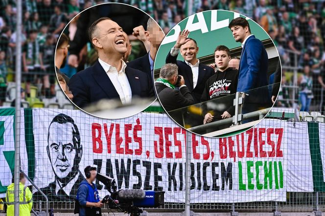 Karol Nawrocki na meczu Lechia Gdańsk - Motor Lublin. Prezydent poszedł do młyna! 