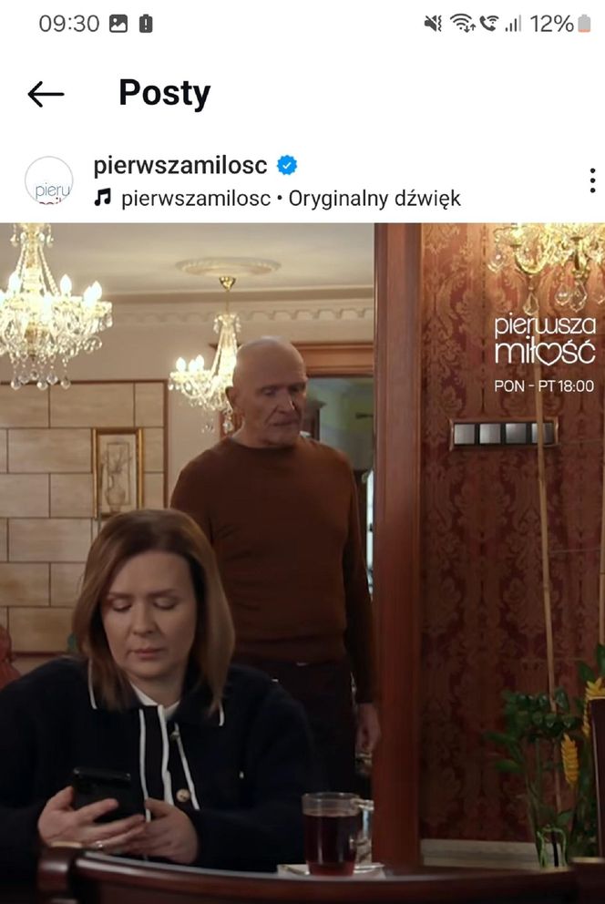 Pierwsza miłość odc. 4030. Edward Stryjeński (Marek Siudym), Marysia (Aneta Zając)