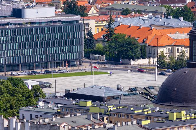 Widok na Warszawę z Pałacu Kultury i Nauki