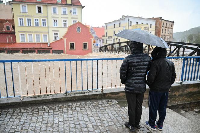 Kłodzko. Zalane centrum miasta