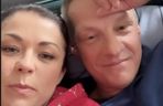 M jak miłość po wakacjach. Kinga (Katarzyna Cichopek) na planie, Piotrek (Marcin Mroczek)