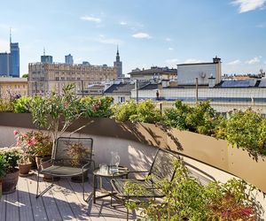 Apartament z widokiem na Warszawę - projekt Joanny Kulczyńskiej