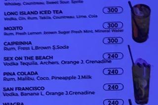 Ceny alkoholu w 2023 r. w tureckim barze