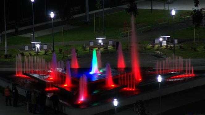 Fontanna przy hali Azoty Arena
