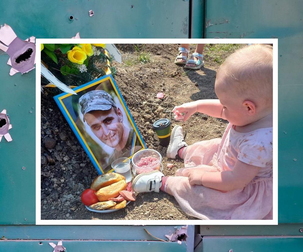 Spędziła pierwsze urodziny na grobie taty! Córeczka pożegnała ukraińskiego żołnierza