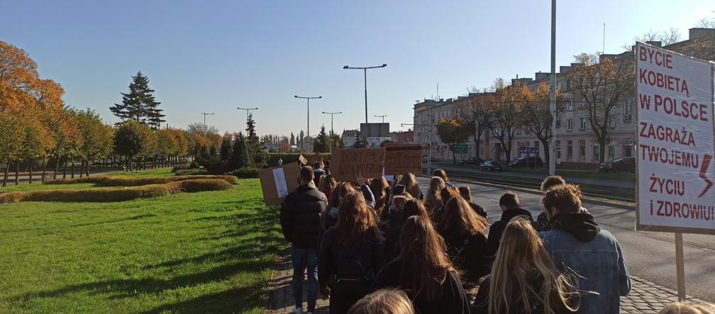 Protest uczniowski w Grudziądzu