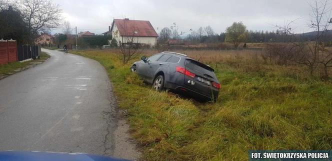 Pijany 21-latek ucieczkę przed policją zakończył w rowie