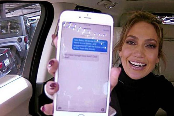 Leonardo Dicaprio dostał sms od Jennifer Lopez - Carpool Karaoke