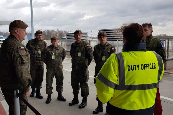 Wojska Obrony Teryrorialnej na łódzkim lotnisku