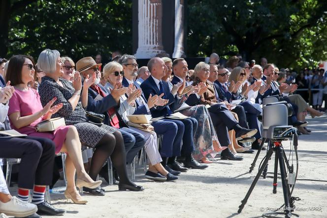 Agata i Andrzej Dudowie podczas Narodowego Czytania