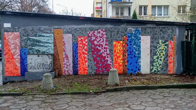 Mozaika "Czytelnia" w centrum Szczecina