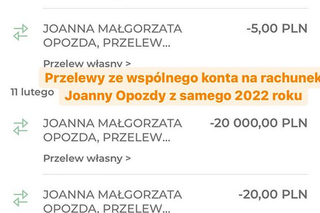 Antek Królikowski i Joanna Opozda - bankowe transakcje