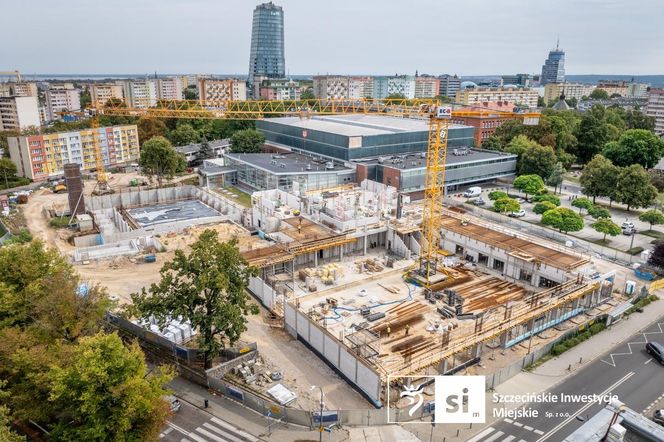 Postępy na budowie Szczecińskiego Domu Sportu