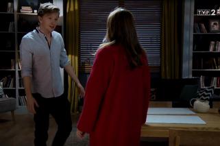 M jak miłość, odc. 1442. Magda (Anna Mucha), Łukasz (Jakub Józefowicz)	