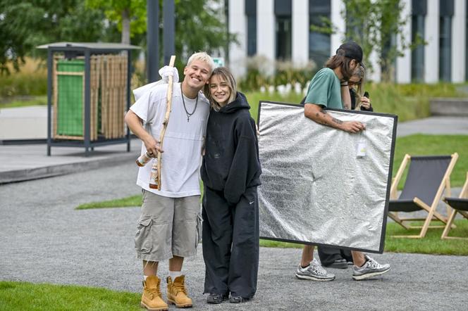 Xavier Wiśniewski z siostrą Fabienne