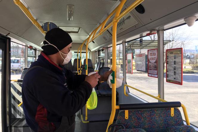 Kraśnickie MPK dokładniej czyści autobusy w związku z zagrożeniem koronawirusem