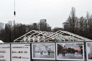 Budowa zadaszenia nad zabytkowymi pozostałościami Pałacu Saskiego 