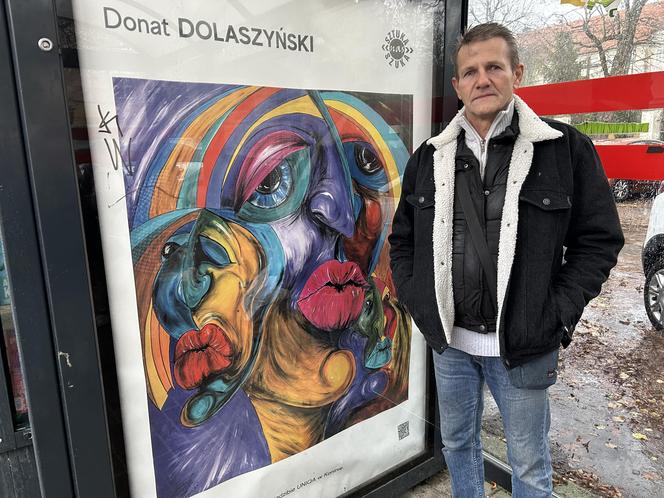 Prace Donata Dolaszyńskiego upiększają konińskie przystanki