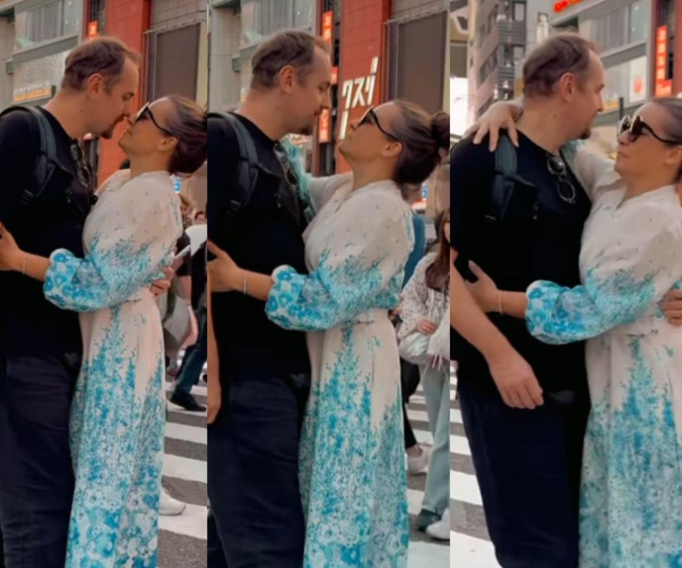 Anna Mucha w obłędnej kiecce migdali się z ukochanym na środku zatłoczonej ulicy! Co za sceny!