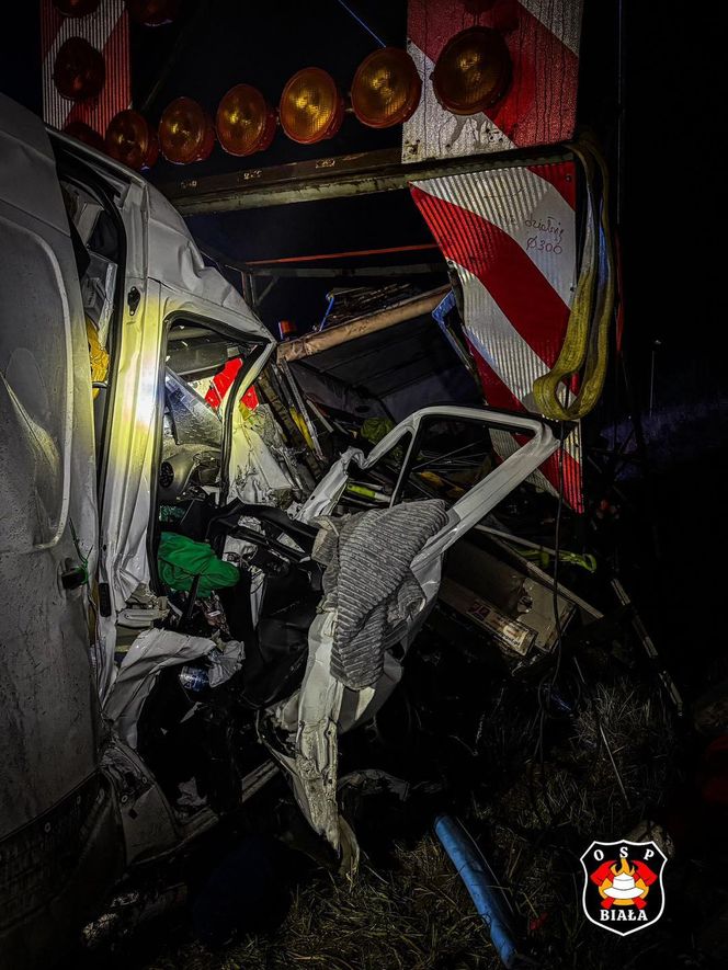 Wypadek na autostradzie A1 w Szarlejce