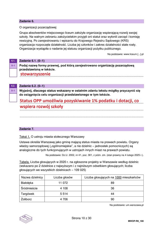 Matura 2025: WOS poziom rozszerzony 13.05.2025. Odpowiedzi, arkusze CKE [Formuła 2023]	