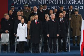 Marta Nawrocka w czasie obchodów Narodowego Święta Niepodległości