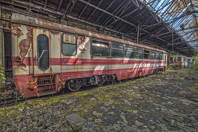 Bytom ma najpiękniejsze cmentarzysko pociągów w Polsce. Zobaczcie, jak tam jest klimatycznie