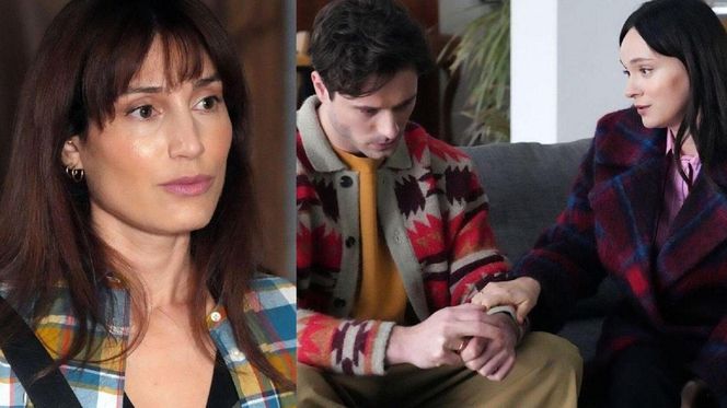 Barwy szczęścia. Celina (Orina Krajewska), Cezary (Marcel Opaliński), Natalia (Maria Dejmek)