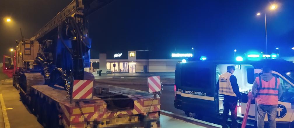 Transport palownicy zatrzymany przez ITD