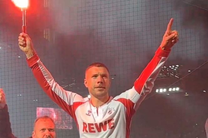 Lukas Podolski. Pożegnanie z kibicami w Kolonii