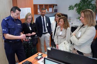 Nietypowi goście bydgoskich policjantów. Spotkanie pozwoliło na wymianę doświadczeń