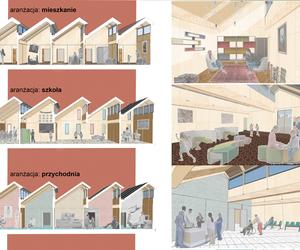 Centrum społeczności - projekt osiedla uchodźców, który zdobył PRIX SARP FR 2023 