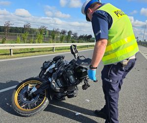 Tragiczny wypadek na S5 koło Leszna. Nie żyje motocyklista