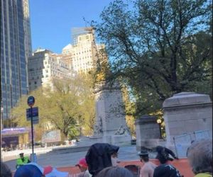 Katarzyna cichopek dopinguje męża na Maratonie Nowojorskim