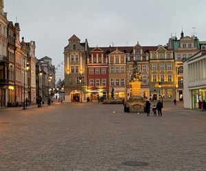 Przygotowania do Jarmarku Świątecznego na Starym Rynku w Poznaniu