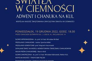 KUL: „Światła w ciemności” -  po raz pierwszy uczczą wspólnie Boże Narodzenie i Chanukę 