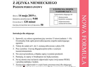 Matura 2019 niemiecki rozszerzony. Mamy ARKUSZE I ODPOWIEDZI