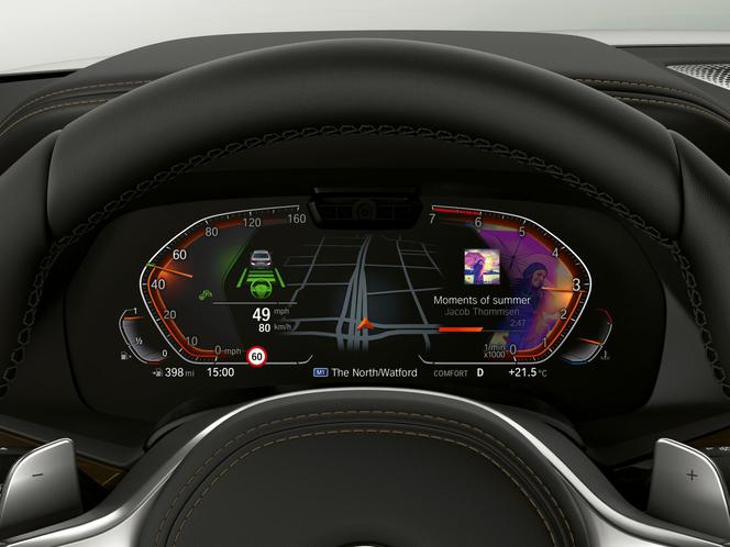 BMW Cockpit, cyfrowe zegary