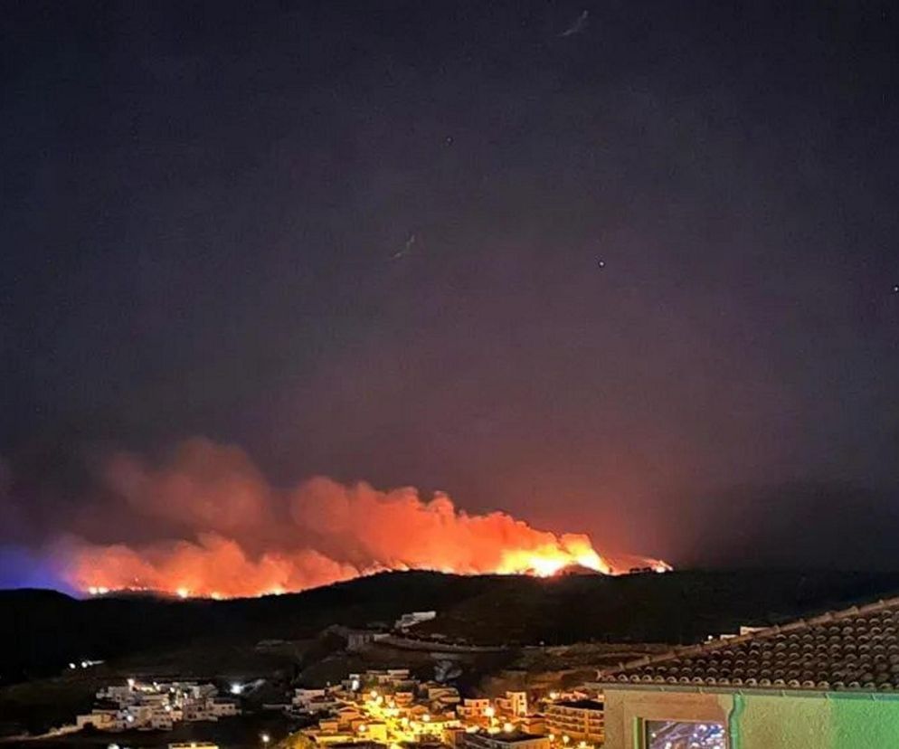 Francuscy strażacy walczą we wtorek z pożarem lasu koło miasta Narbonne