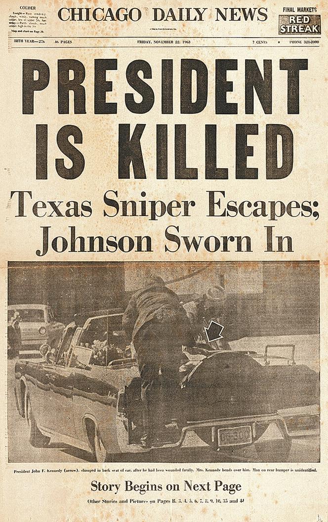 Śmierć Kennedy'ego - krzyczały o niej nagłówki gazet na całym świecie.