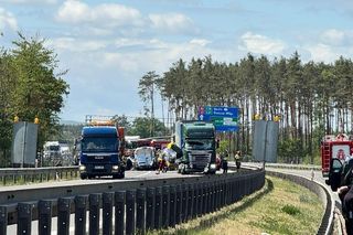 Wypadek na autostradzie A6