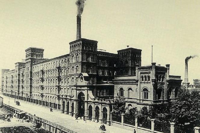 Fabryka Izraela Poznańskiego w Łodzi, ok. 1895