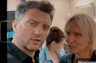 	M jak miłość nowy sezon na planie. Dorota (Iwona Rejzner), Bartek (Arkadiusz Smoleński)