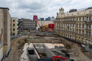 Trwa budowa podziemnego przystanku Łódź Śródmieście